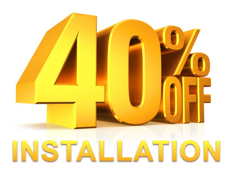 40% off window installation